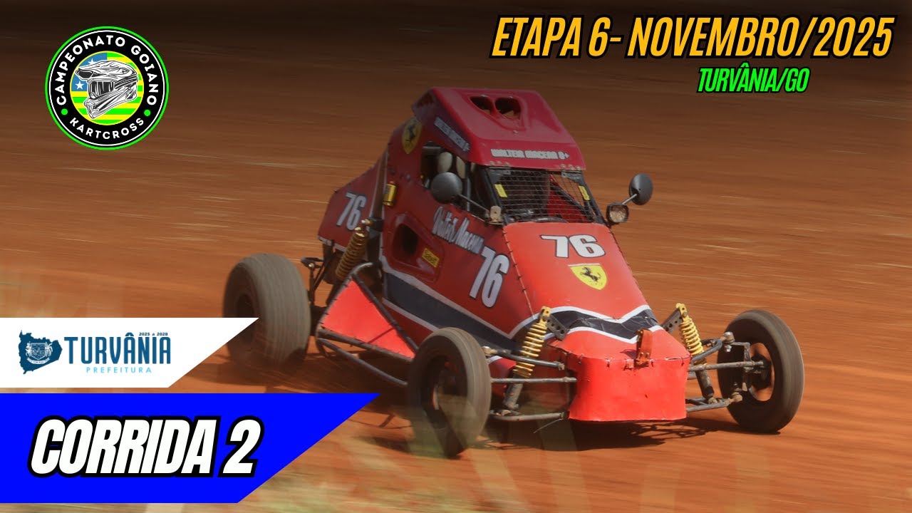 CORRIDA 2  -  6ª Etapa do Campeonato Goiano de Kart Cross AO VIVO!