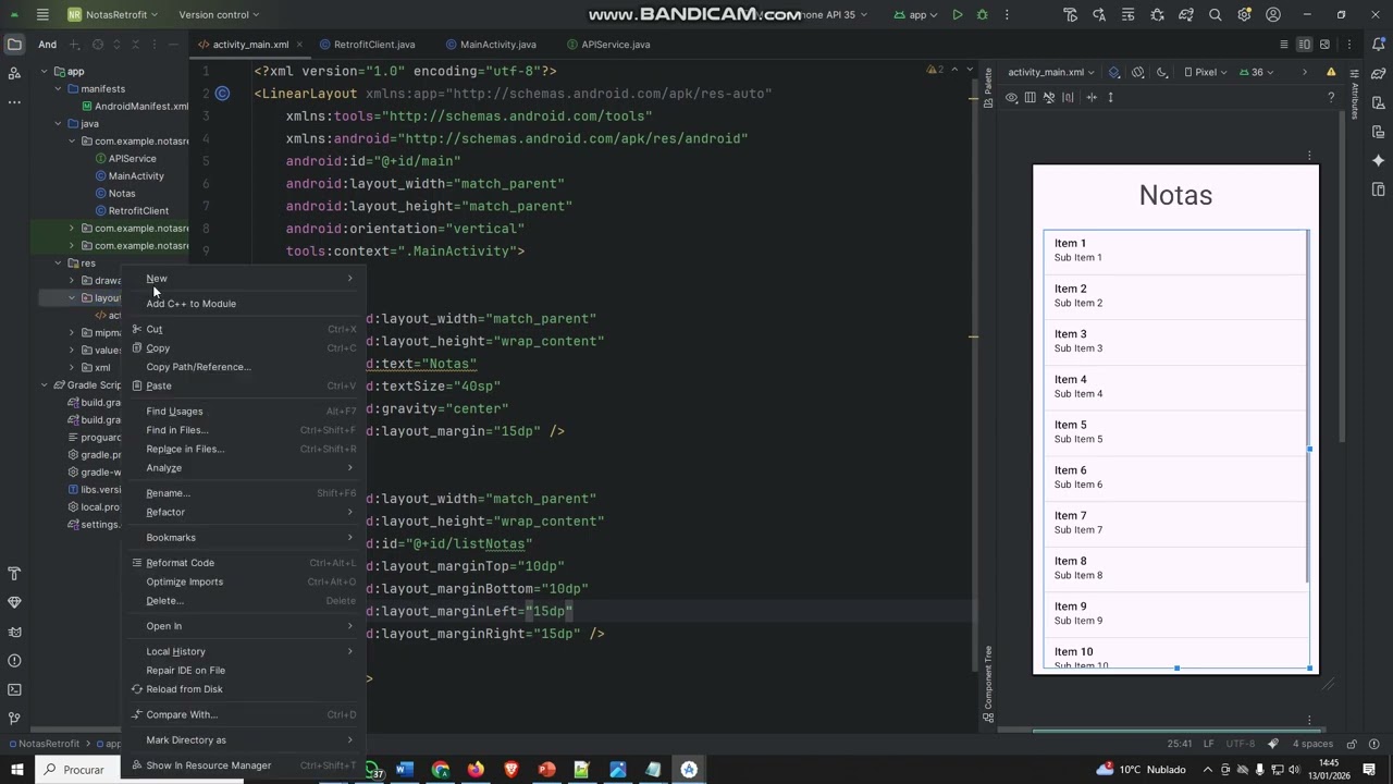 Criação de app Android com ligação à base de dados MySQL - parte 4