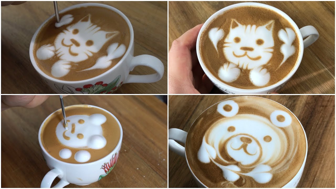 Making latte art at home #2