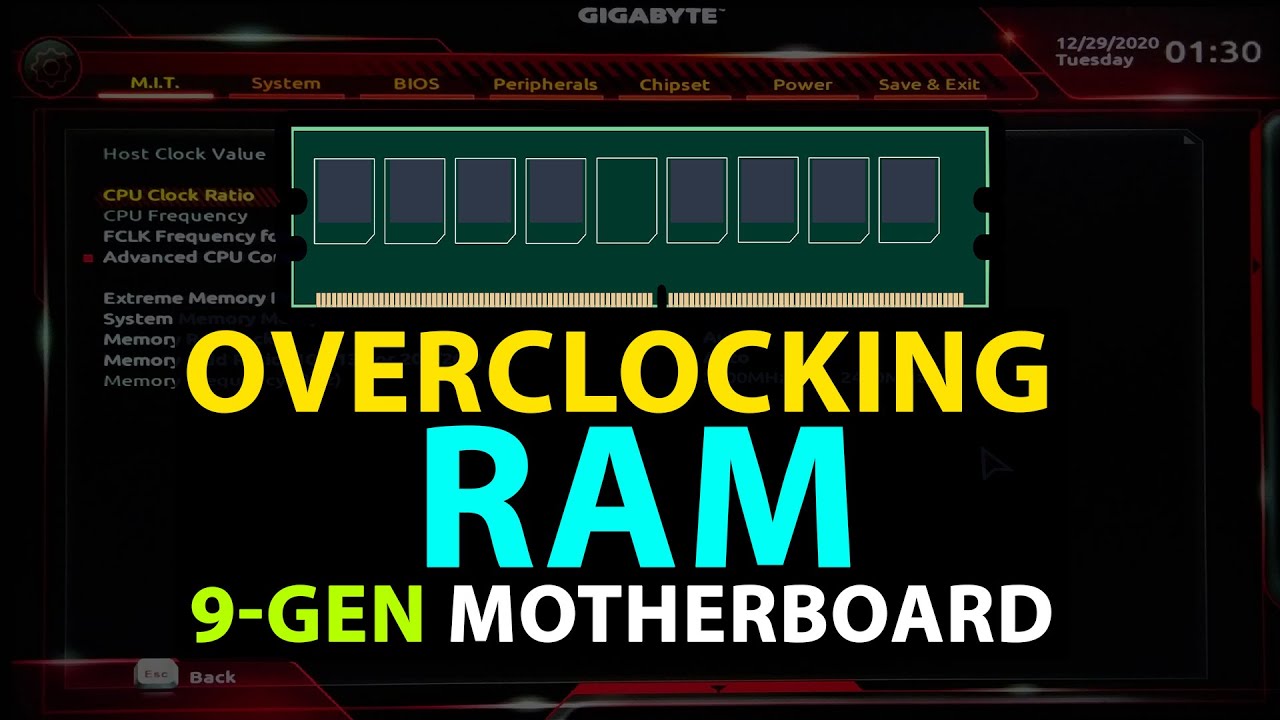 How to OverClocking RAM in Gigabyte H310M 9 Gen Motherboard