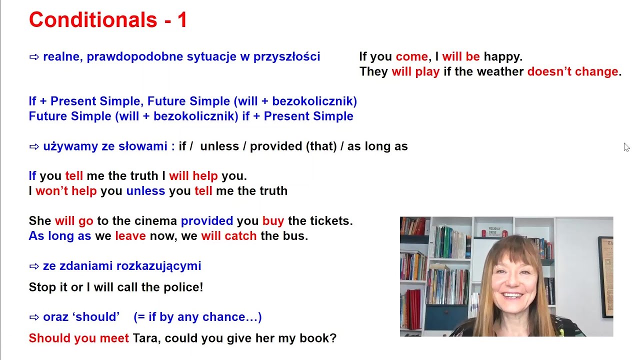TEST - Conditionals - pierwszy okres warunkowy (if / provided / unless/ as long as)