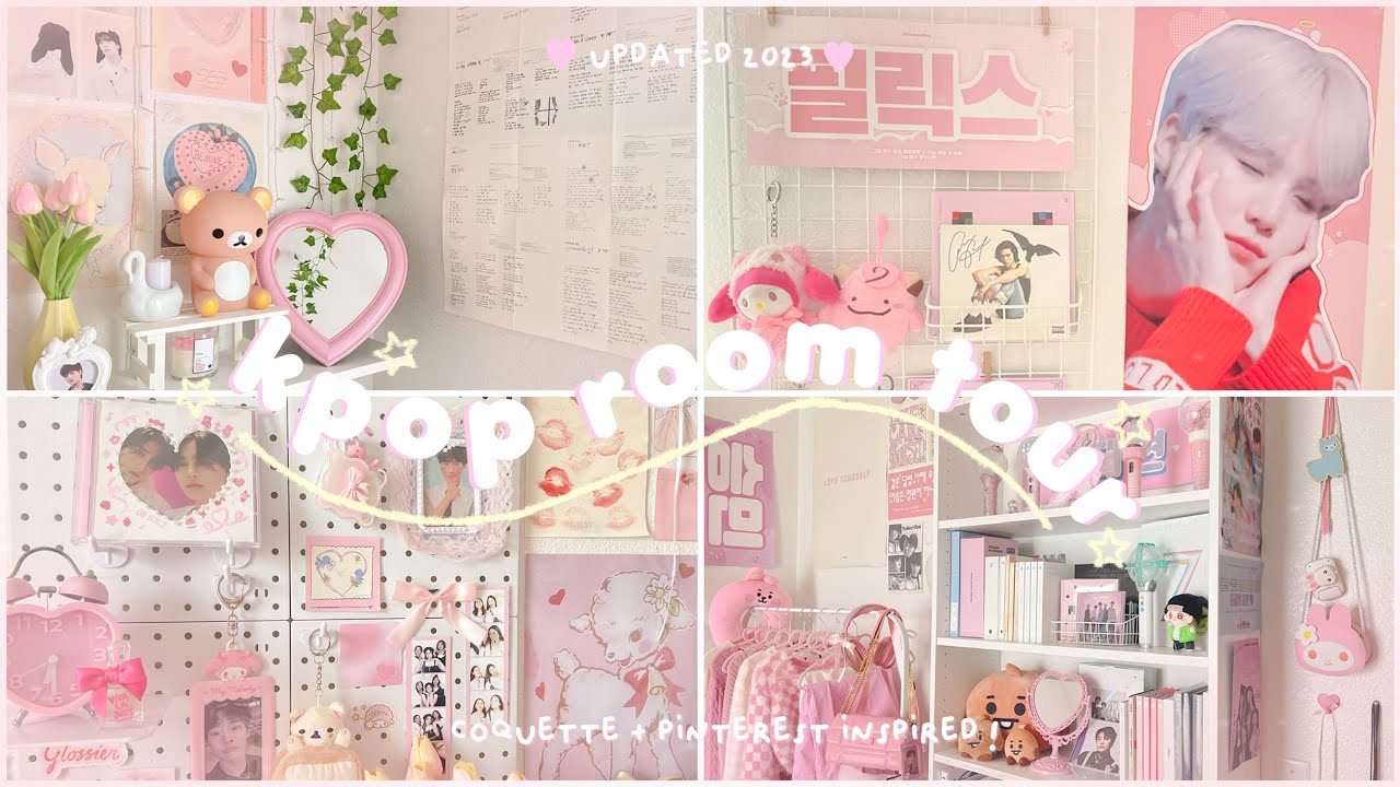 МОЙ КОМНАТНЫЙ ТУР 2023 🌷 kpop, coquette, вдохновлённый Pinterest