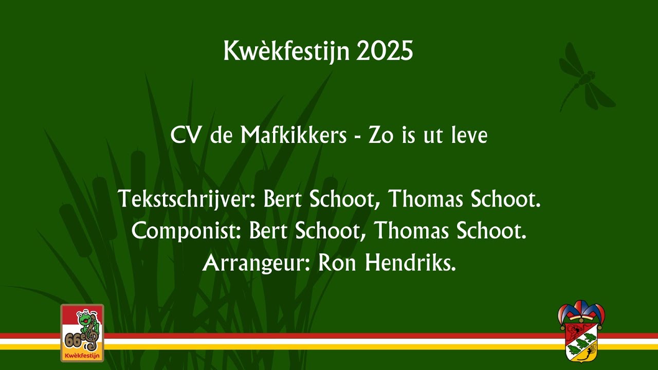 4. CV de Mafkikkers - Zo is ut leve - 2025 - Finalist