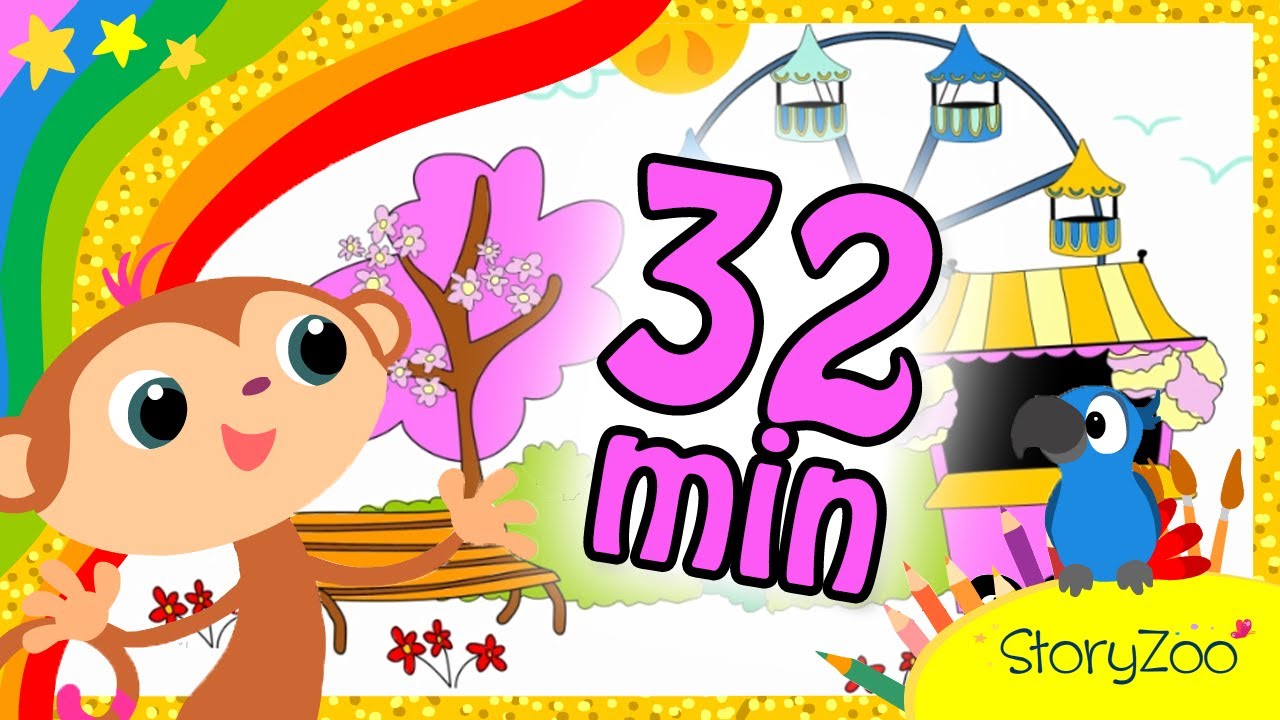 Compilation • 32 Minutes • Color together with Toby and Pepper!