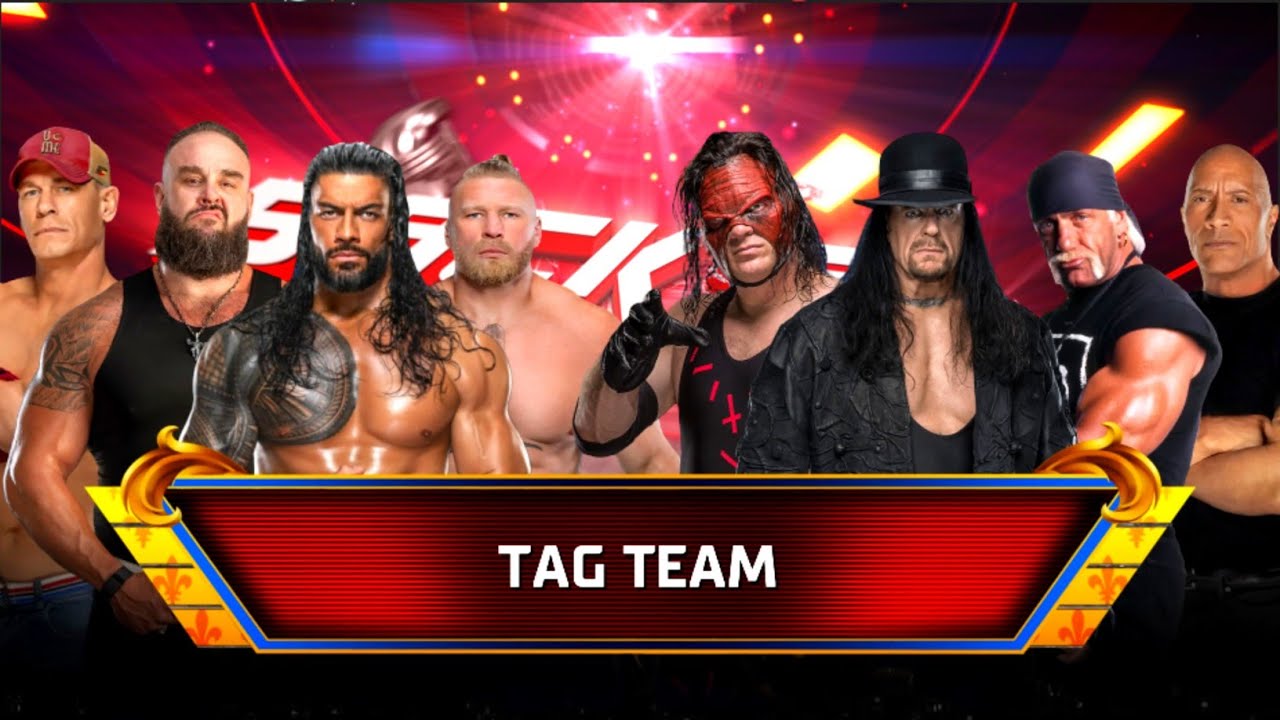 John Cena Braun Roman & Lesnar Vs Kane Undertaker Hogan & The Rock - Tag Team Match | WWE Backlash