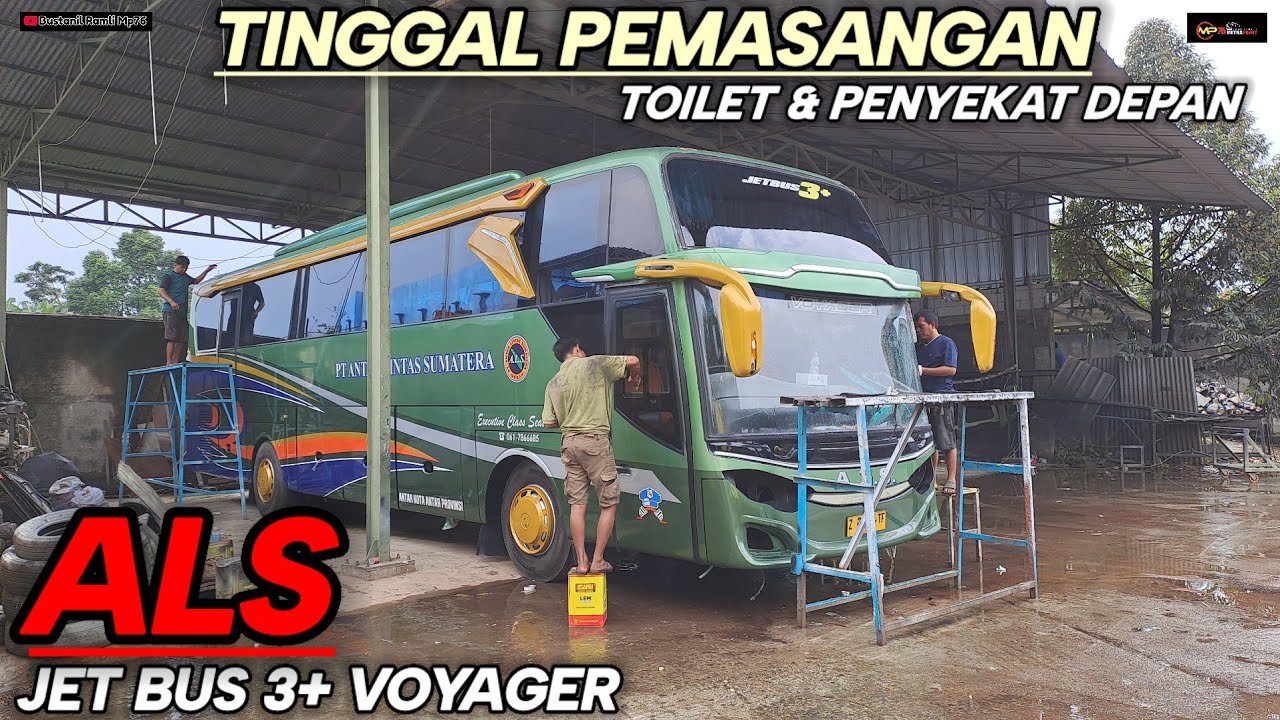 PT ANTAR LINTAS SUMATERA TINGGAL PEMASANGAN TOILET DAN PENYEKAT DEPAN...!!!