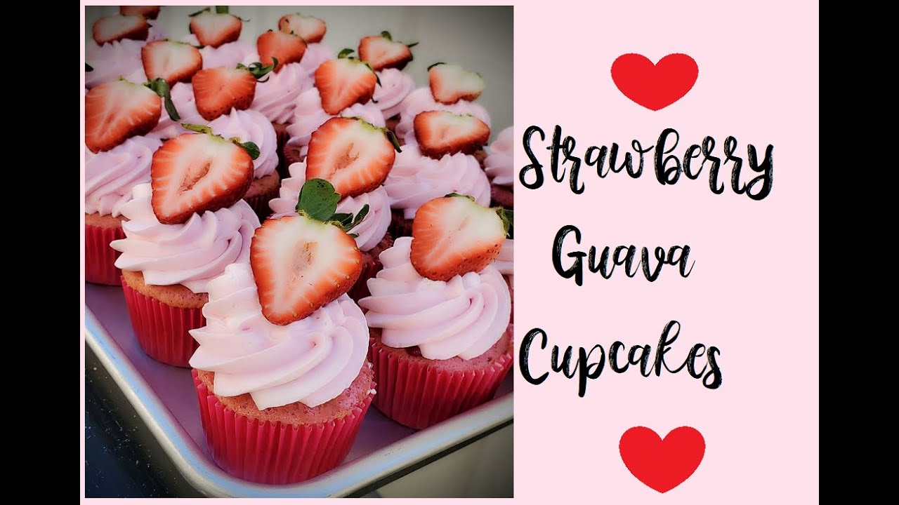 Strawberry Guava Cupcakes