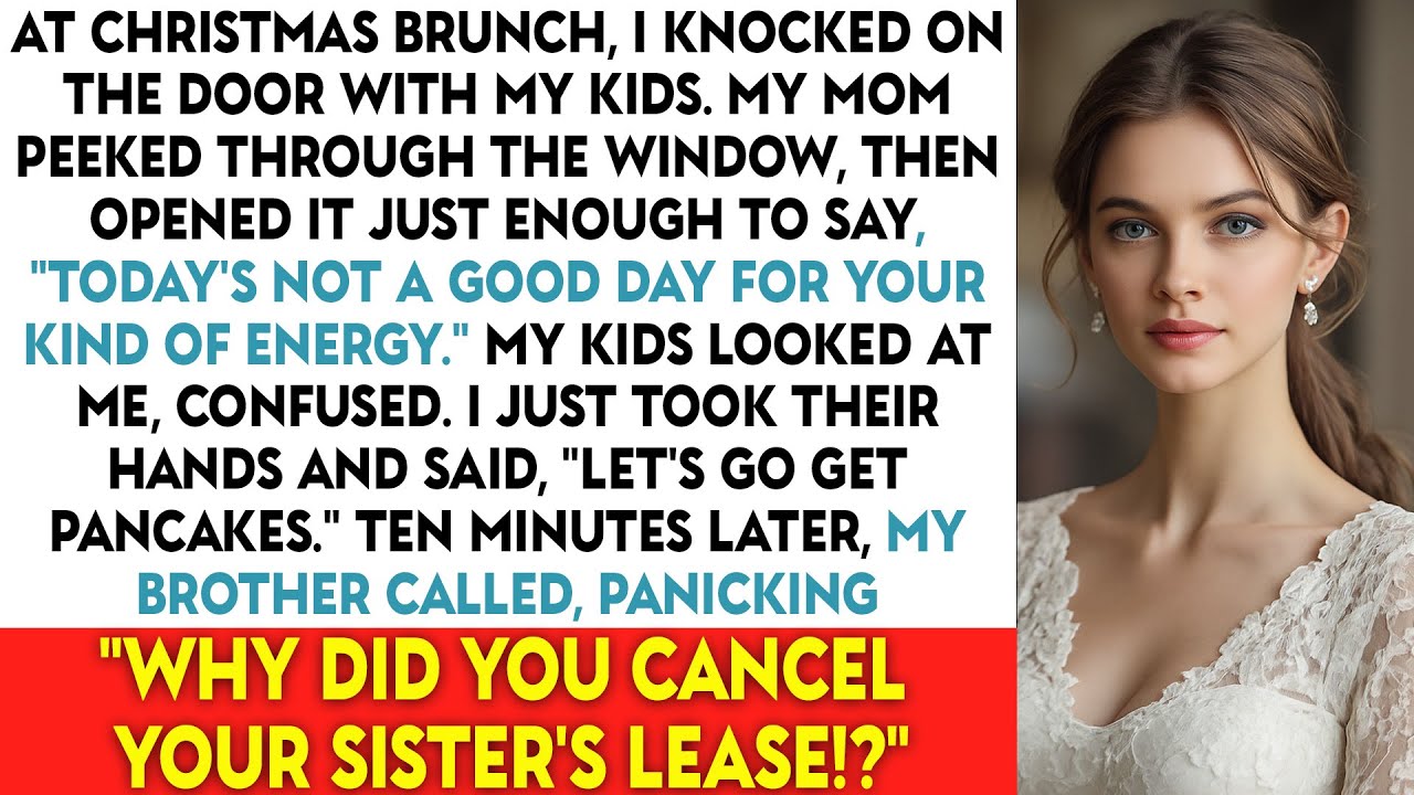 At Christmas Brunch, I Knocked On The Door With My Kids. My Mom Peeked Through The Window And Then..