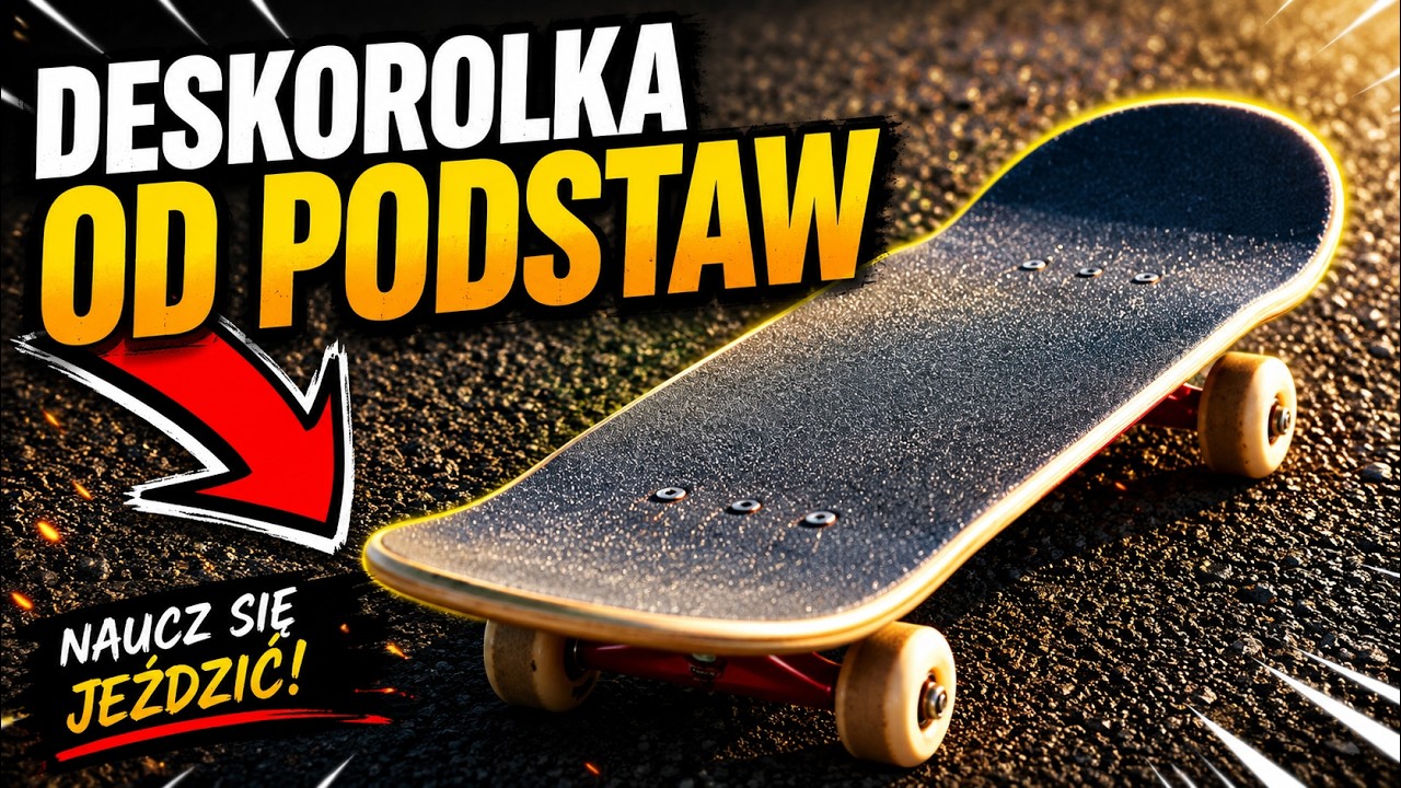 Podstawy deskorolki ? odpychanie się - skręcanie - hamowanie | Deskorolka dla początkujących
