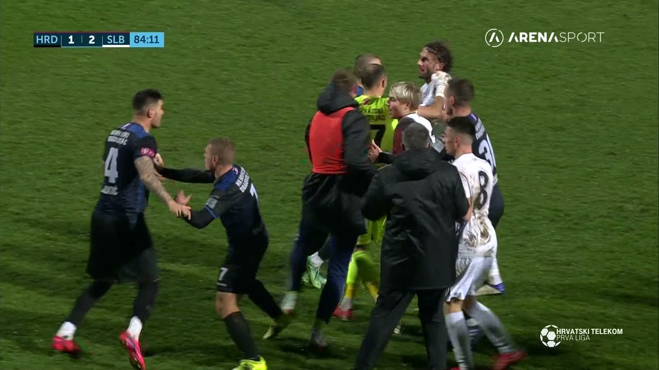 HT PRVA LIGA: ZAMALO TUČNJAVA u Kranjčevićevoj, Hrvatski Dragovoljac - Slaven Belupo / 19.11.2021.