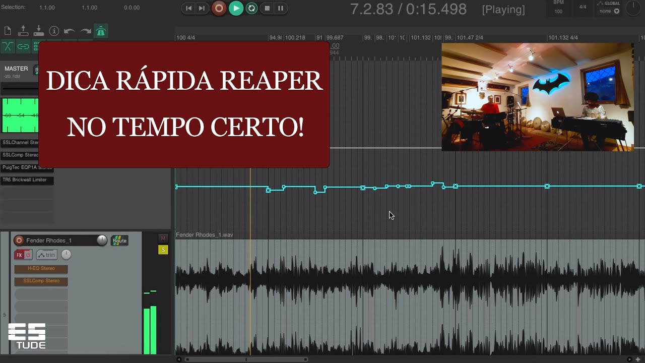 REAPER - COMO COLOCAR A MÚSICA NO GRID (METRÔNOMO)