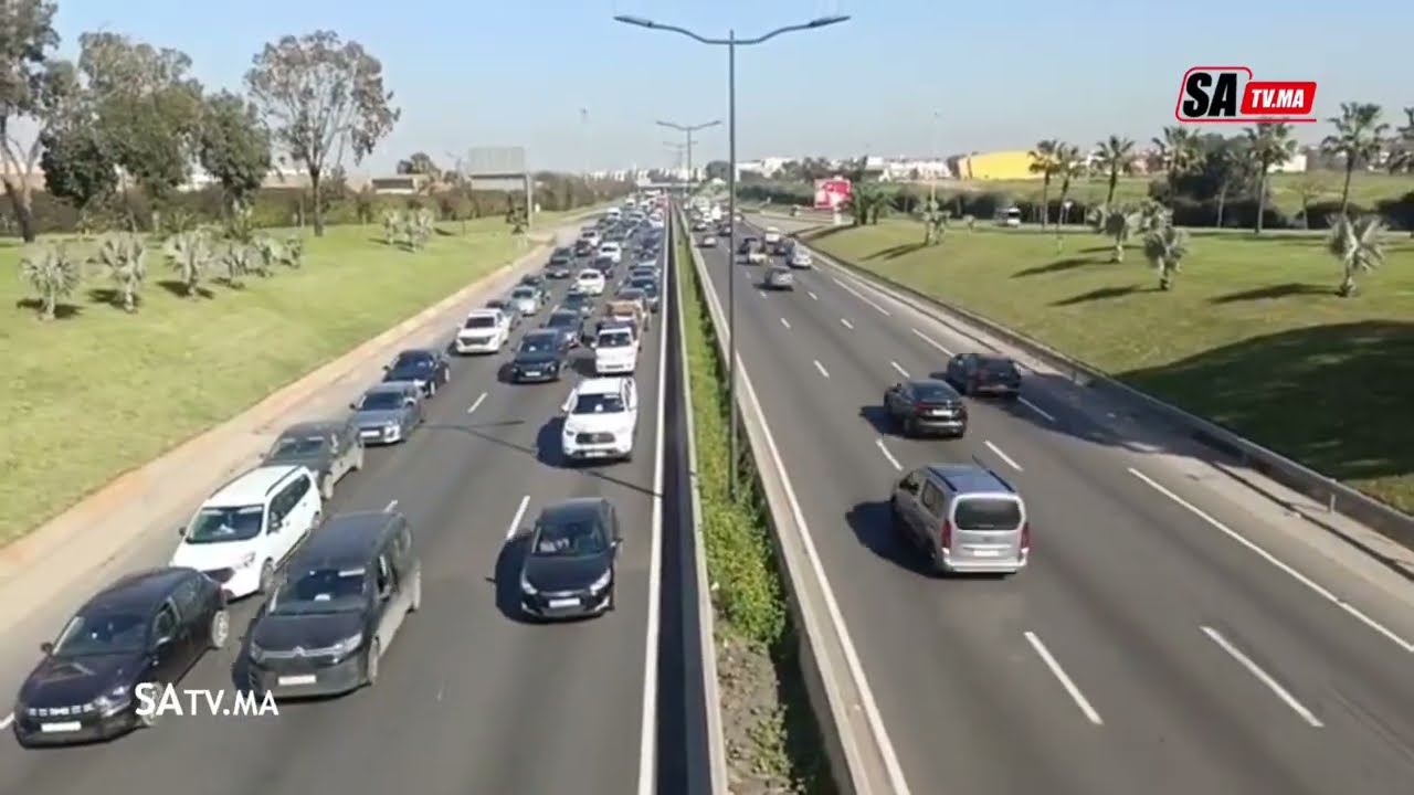  البيضاء شوفوا اش وقع في طريق السيار الطريق مبلوكية ديال بصح