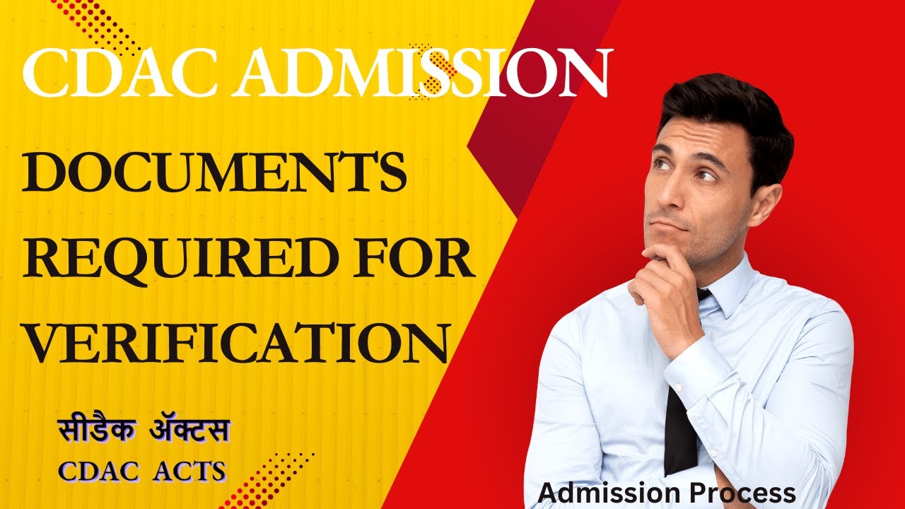 CDAC Admission Process | Documents Required For Verification | #documentverification #cdac #ccat