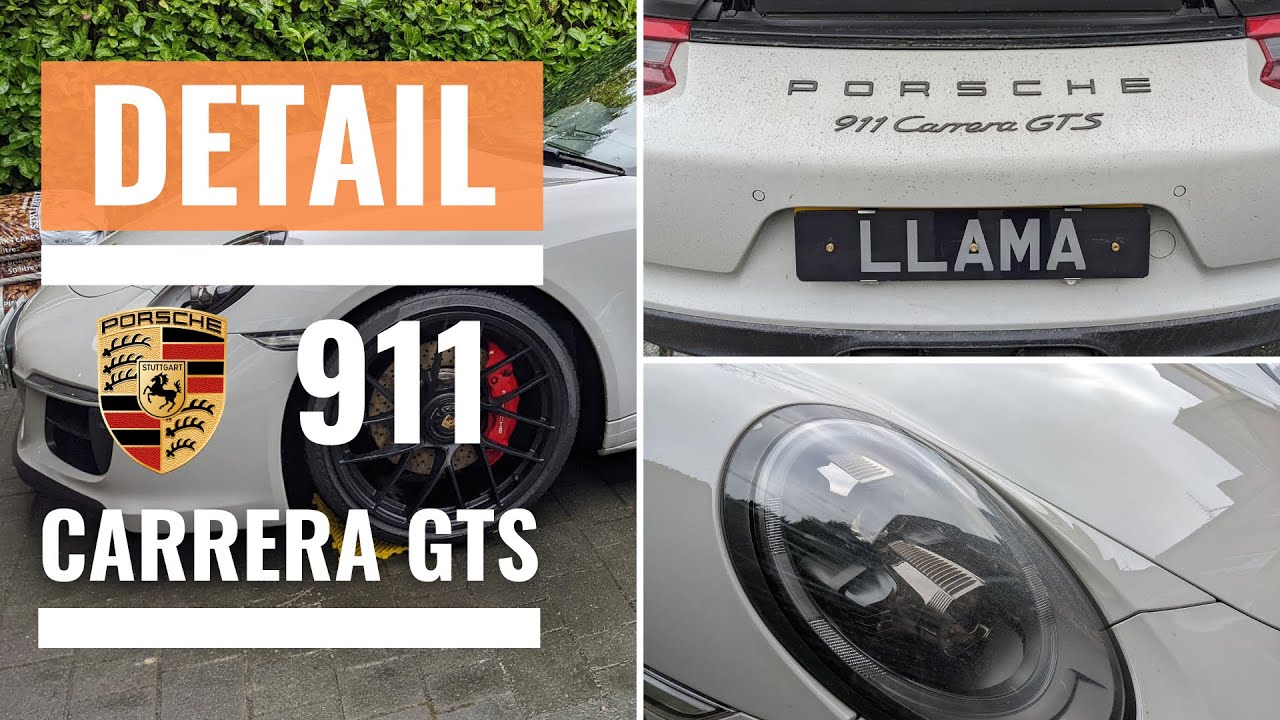 Detail: 2018 Porsche 911 Carrera GTS in Crayon Grey/Chalk