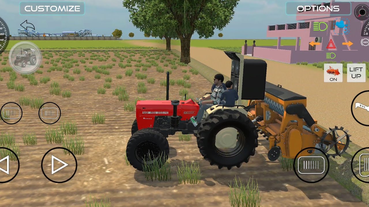 Jhon deere farming with a cultivater in a game #indianvehiclessimulator3dvideos 