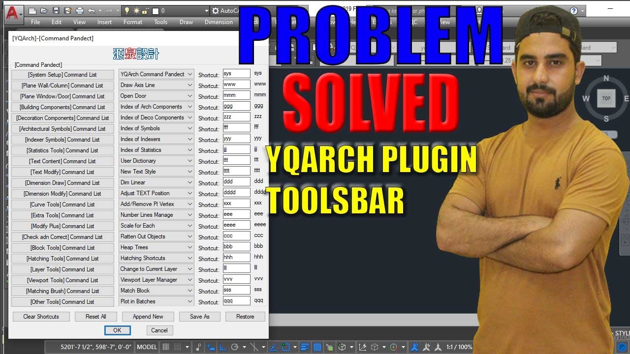 Restore Yqarch Plugin Toolsbar | Yqarch plugin not showing in autocad Problem Solved