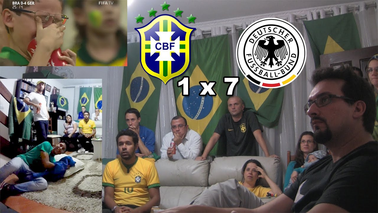 Brasil 1 x 7 Alemanha - reação da galera - 