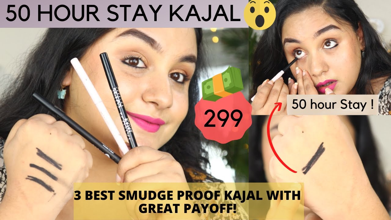 3 Smudge Proof (intense black) Kajal that stays for 50 hours only for rs 300’ affordable black kajal