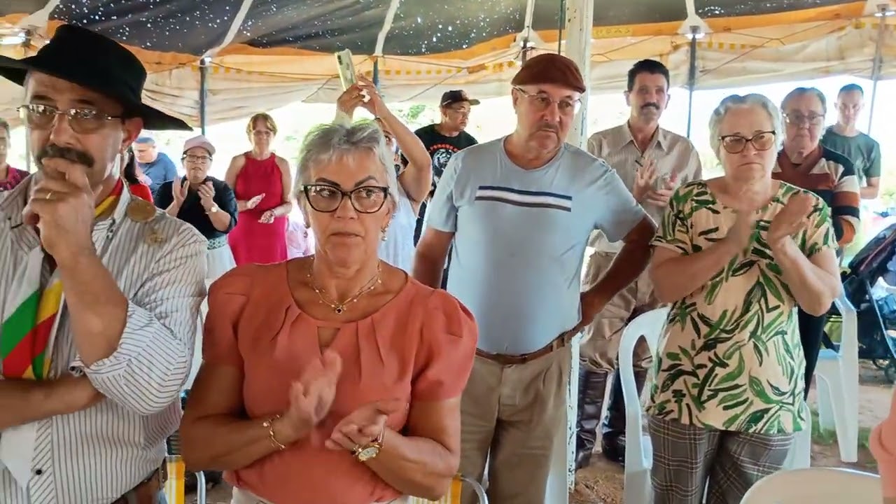 6* festa da bombacha no PTG Bagualitos de Cristo apresentação da Banda tradição crista