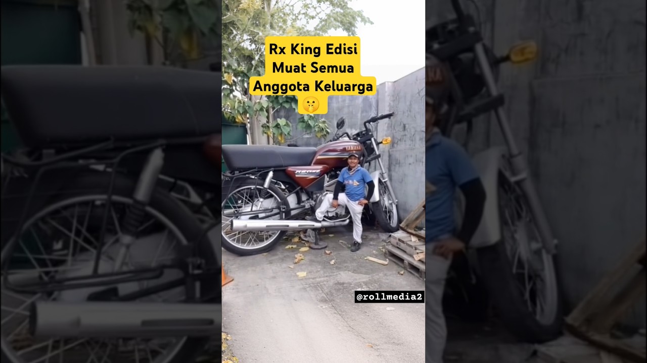 Yamaha RX KING modifikasi raksasa, muat semua anggota keluarga#rxkingindonesia #yamaha#motorrxking