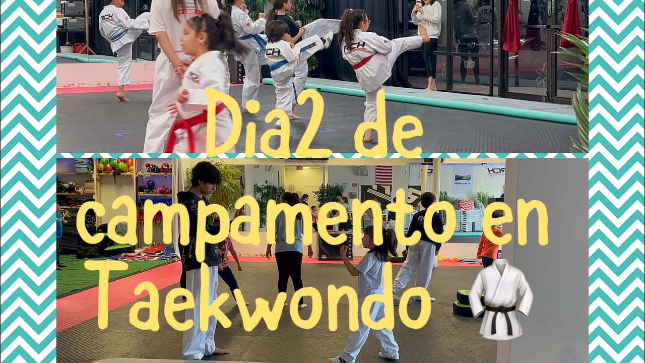 Día 2 de campamento de verano en taekwondo 🥋
