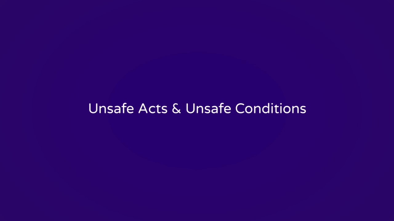 Unsafe Acts & Unsafe Conditions Corporate video - Bespoke training