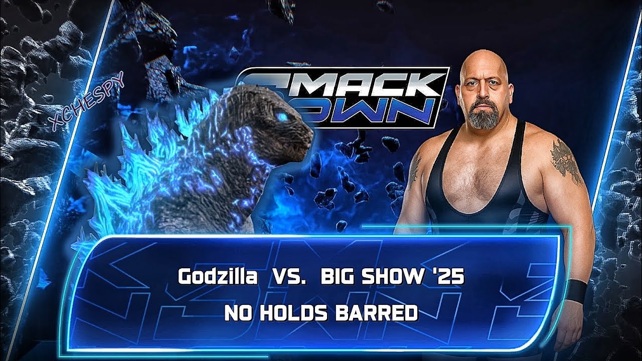 Big Show Vs Godzilla - No Holds Barred Match At WWE Smackdown
