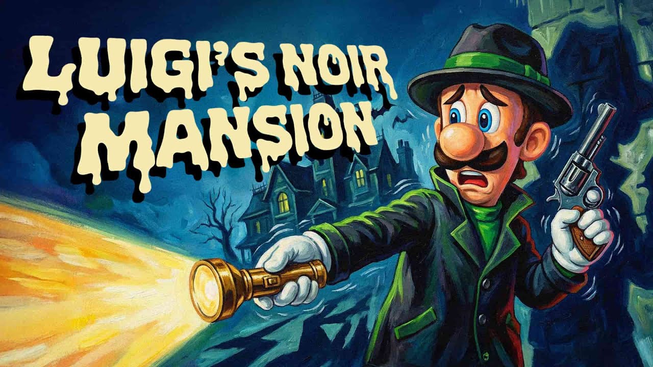 Luigi's Mansion Noir: 1940s Detective Music 🚪👻 | Dark Jazz