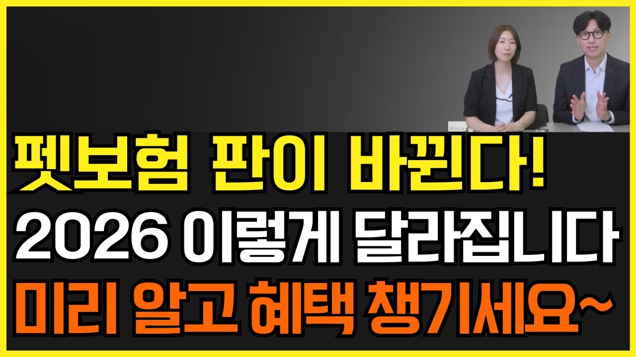 2026년 펫보험 대격변! 지금 모르면 후회하는 이유 (혜택 총정리)