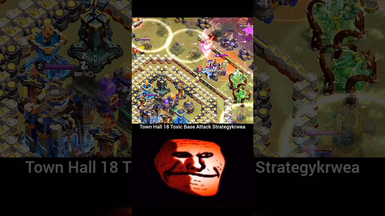 Town Hall 18 Toxic Base Attack Strategy 😱🔥 II Clash of clans II 