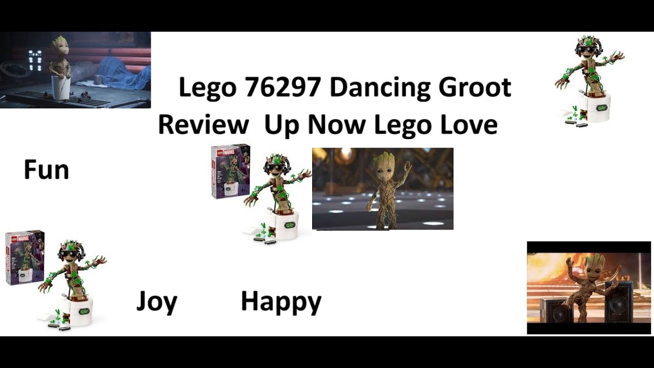 LEGO Marvel Dancing Groot, Buildable Animated Guardians of the Galaxy Toy 76297