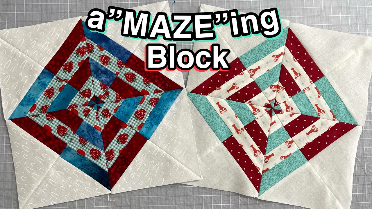 How To Make A Maze Quilt Block ~ Tube Technique