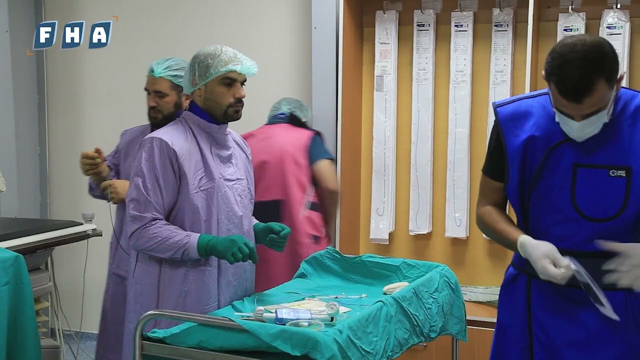 جولة في قسم القثطرة القلبية في مشفى مدينة الباب والذي تم افتتاحه بالتعاون بين مشفى الباب ومنظمة سامز