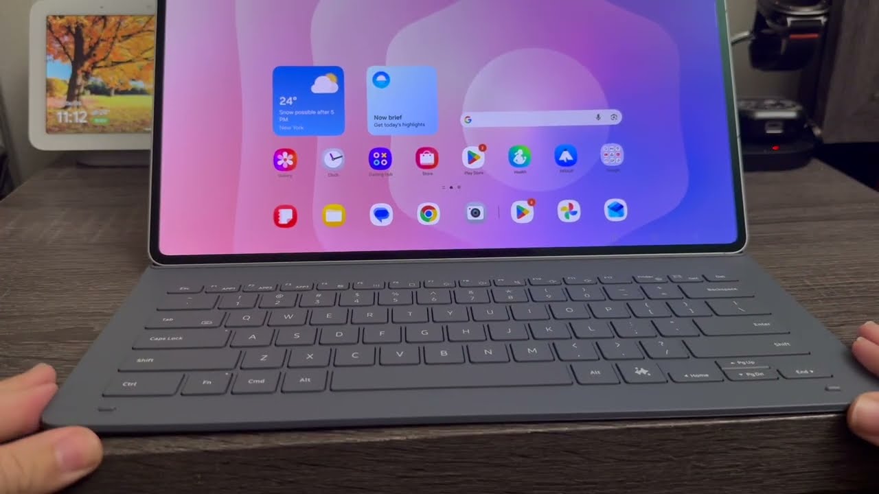 Тонкий чехол-клавиатура для Galaxy Tab S11 Ultra: распаковка