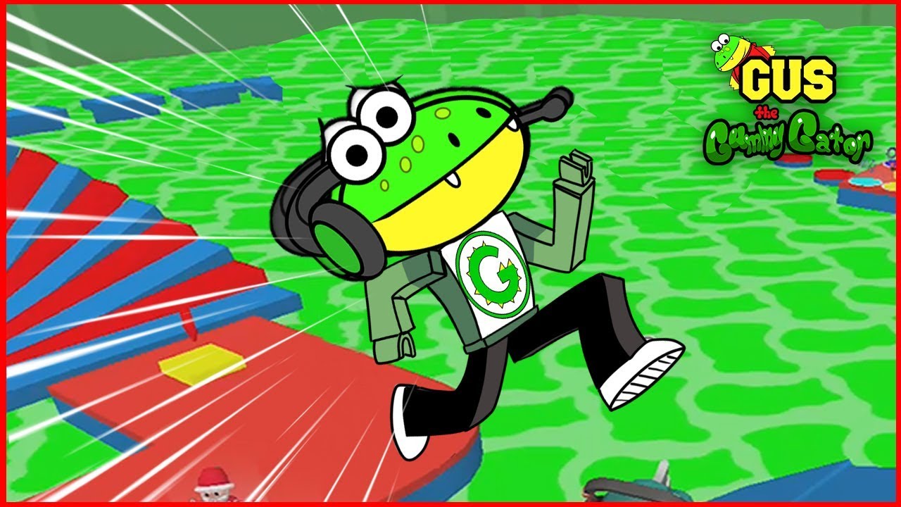 Roblox Escape Slime Obby Let's Play Roblox Hide N Seek Extreme with Gus the Gummy Gator