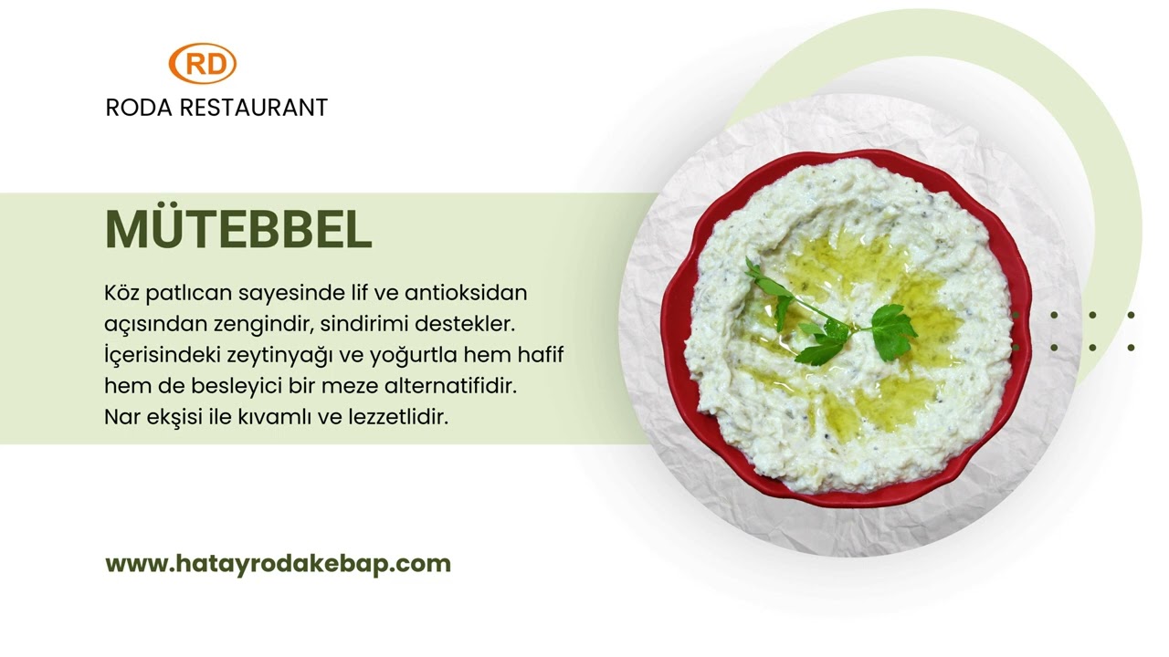 Hatay Meze Kültürü - Roda Restaurant Yalova