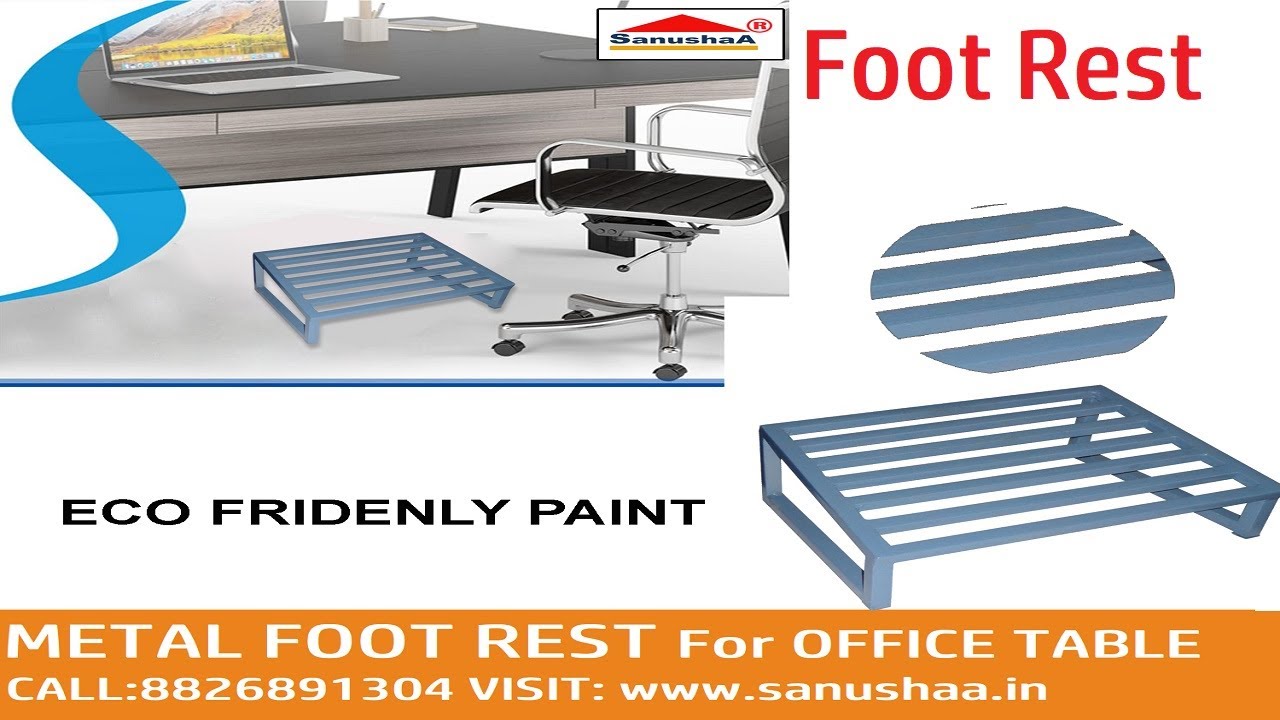 Sanushaa Metal Foot Rest Stool for Under Desk | Relieve Foot Pain and Improves Blood Circulation