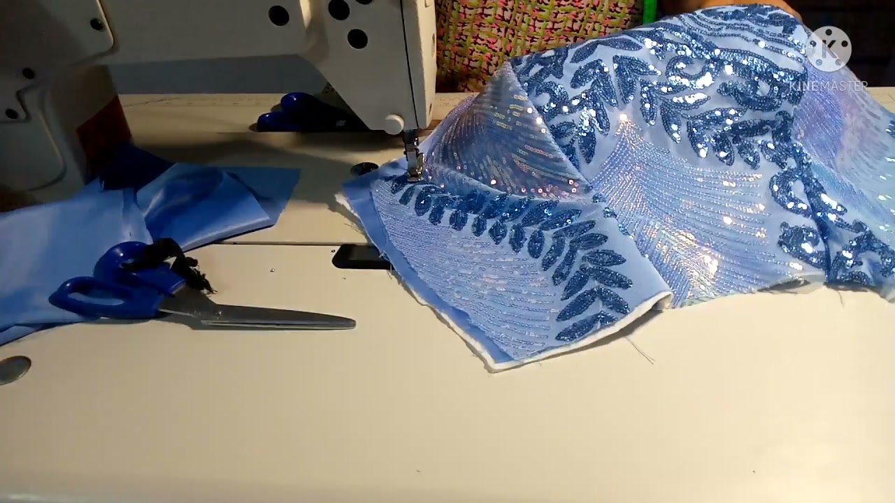 HOW TO SEW A BUSTIER LACE DRESS WITH A KEYHOLE NECKLINE.