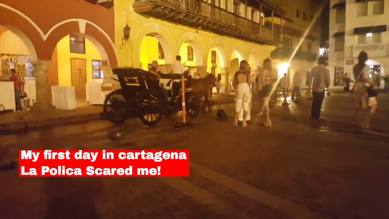 1st day in Cartagena the Police scared me(Short story)