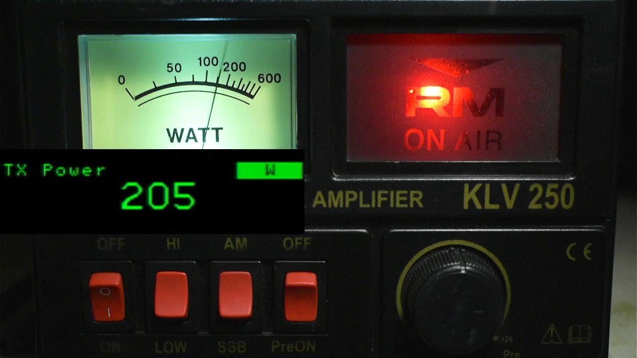 RM KLV 250 amplificador CB base, revisión y demostración