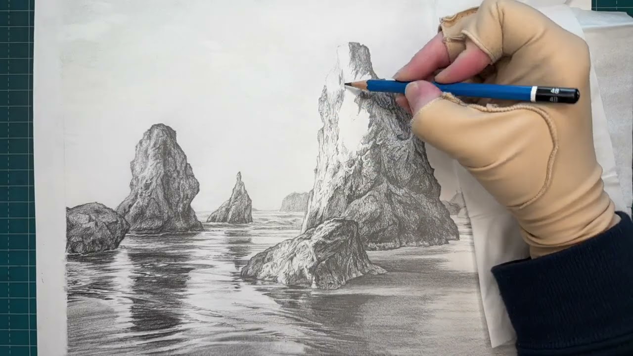 Weeks 3-4 of Drawing the PNW Landscape: Bandon Beach, Oregon
