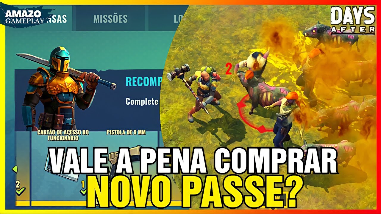 VALE A PENA COMPRAR NOVO PASSE? NO DAYS AFTER SOBREVIVÊNCIA (DESCUBRA AGORA!)