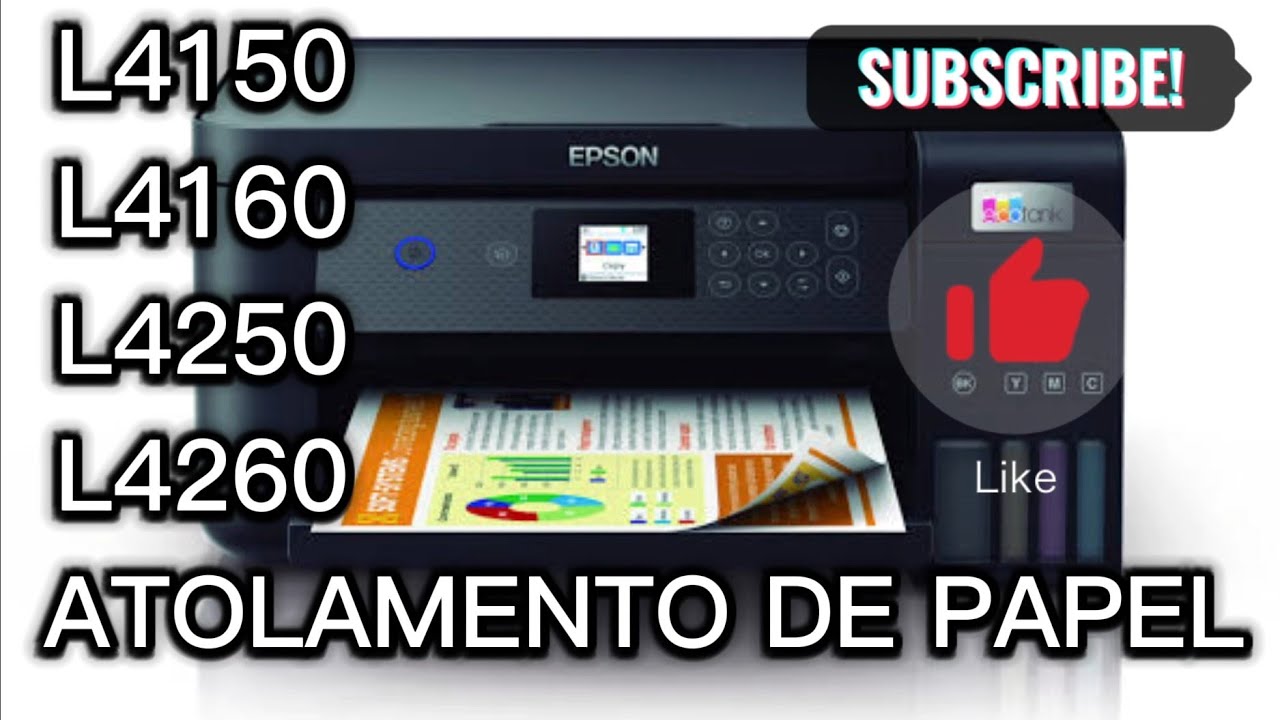 Papel Atolado Epson L4150, L4160, L4250, L4260 como resolver