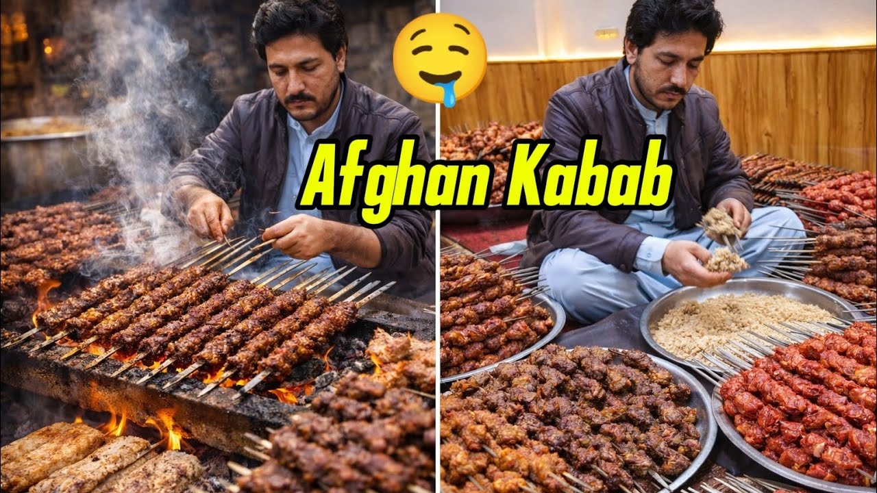 Afghan Kebab | From Start to Finish – Delicious Afghan Kebabs in Mazar-e-Sharif (Naeem Kebab)