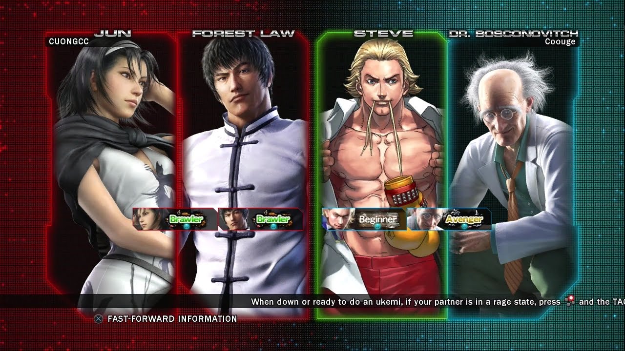 558 - Tekken Tag Tournament 2 - Coouge (Steve/Dr.Bosconovitch) vs CUONGCC (Jun/Forest)