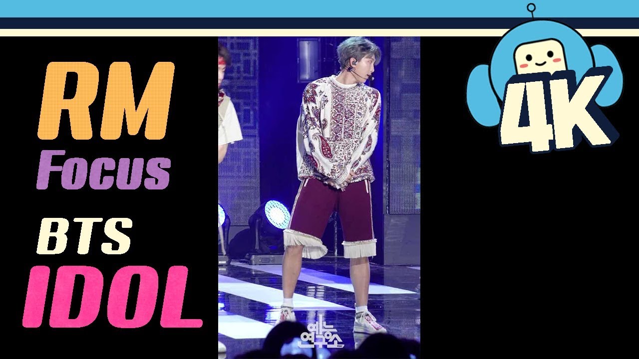 [4K & Focus Cam] BTS - IDOL (RM Focus) @Show! Music Core 20180908