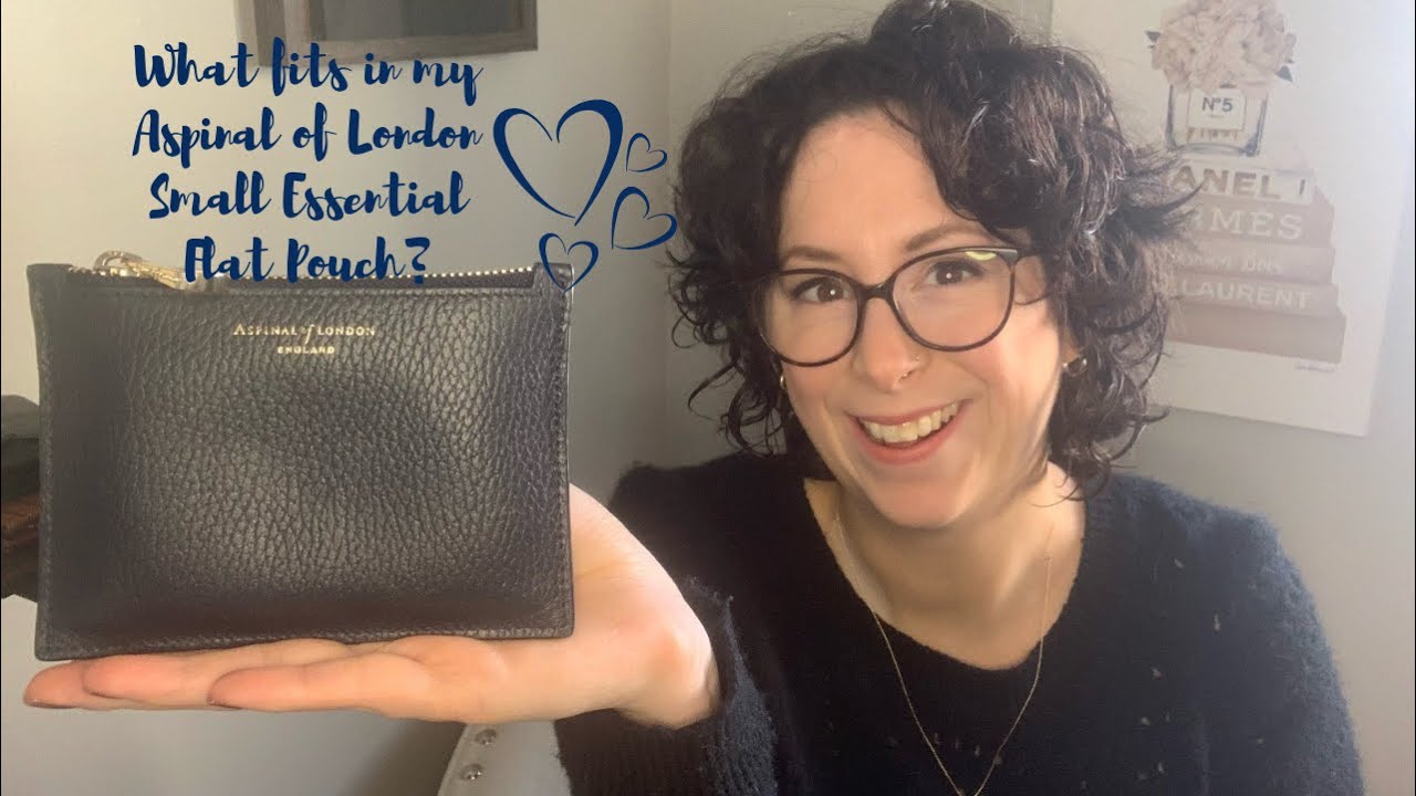Aspinal of London | Small Essential Flat Pouch | What Fits 💙