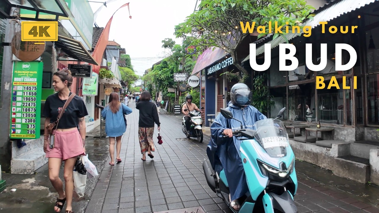 UBUD, Bali Walk Around The Palace, Karna & Romantic Goutama Street in Rain | 2026 Walking Tour 4K