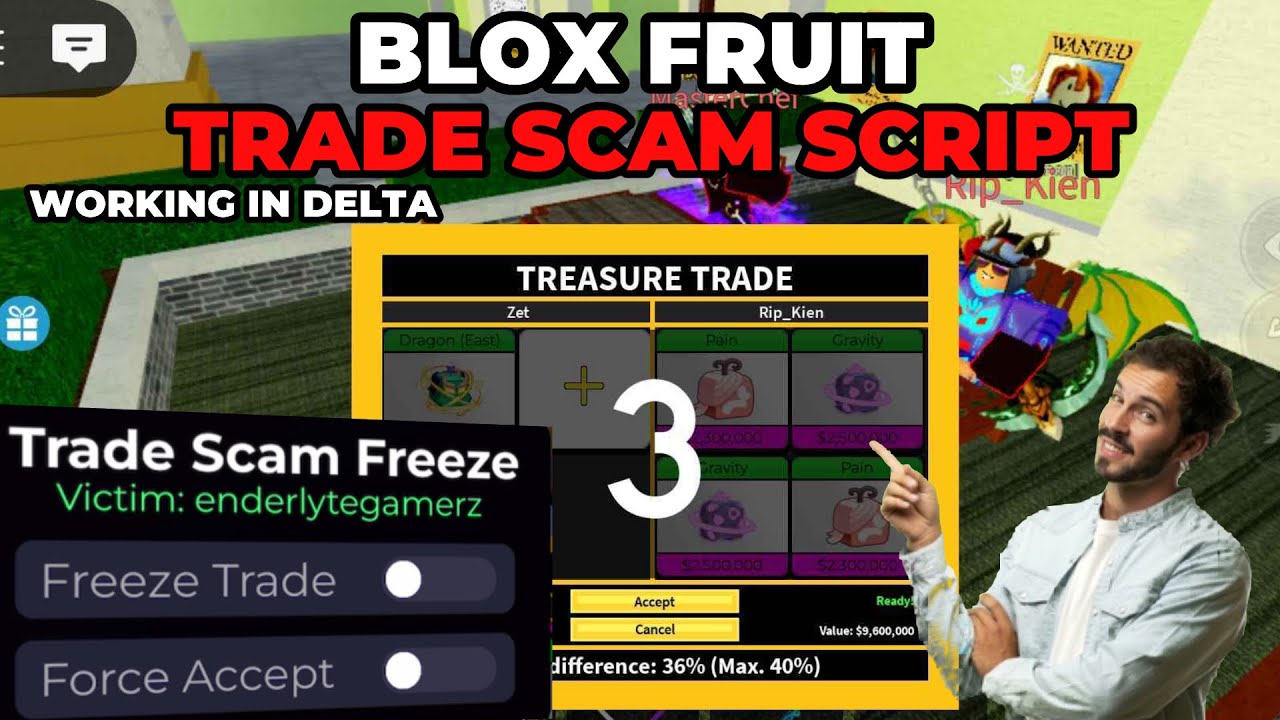 [UPDATED 2026] Blox Fruits Trade Scam Script 🔥 Auto Freeze + Force Accept | No Key
