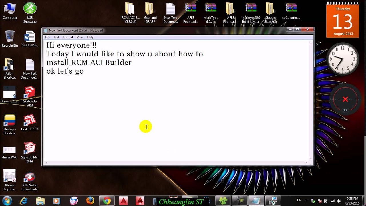 How to install RCM ACI Builder full